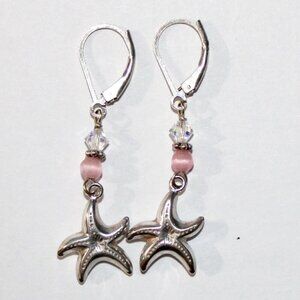 Sterling Silver Starfish Earrings